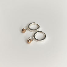 Load image into Gallery viewer, Rose Gold Huggie Earrings
