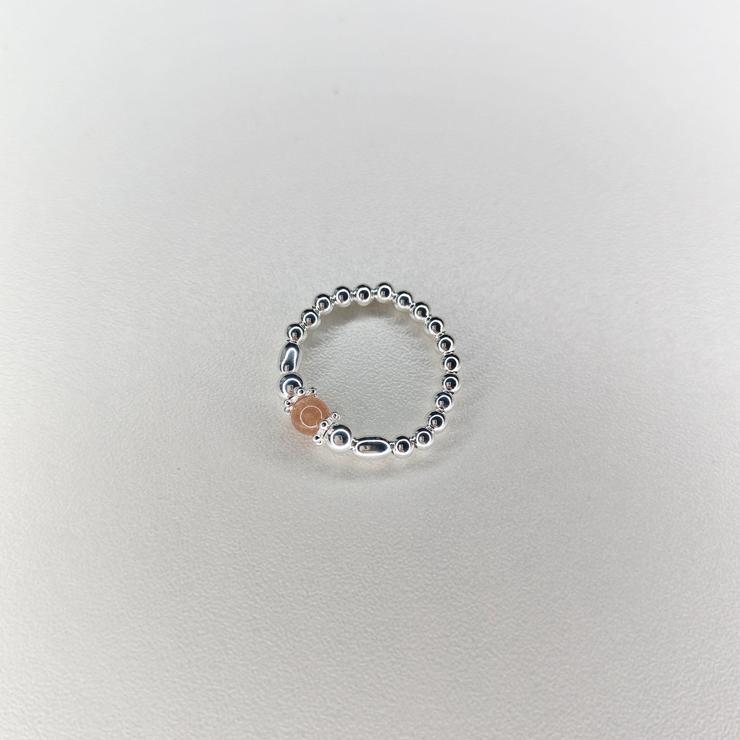 Peach Moonstone Ring