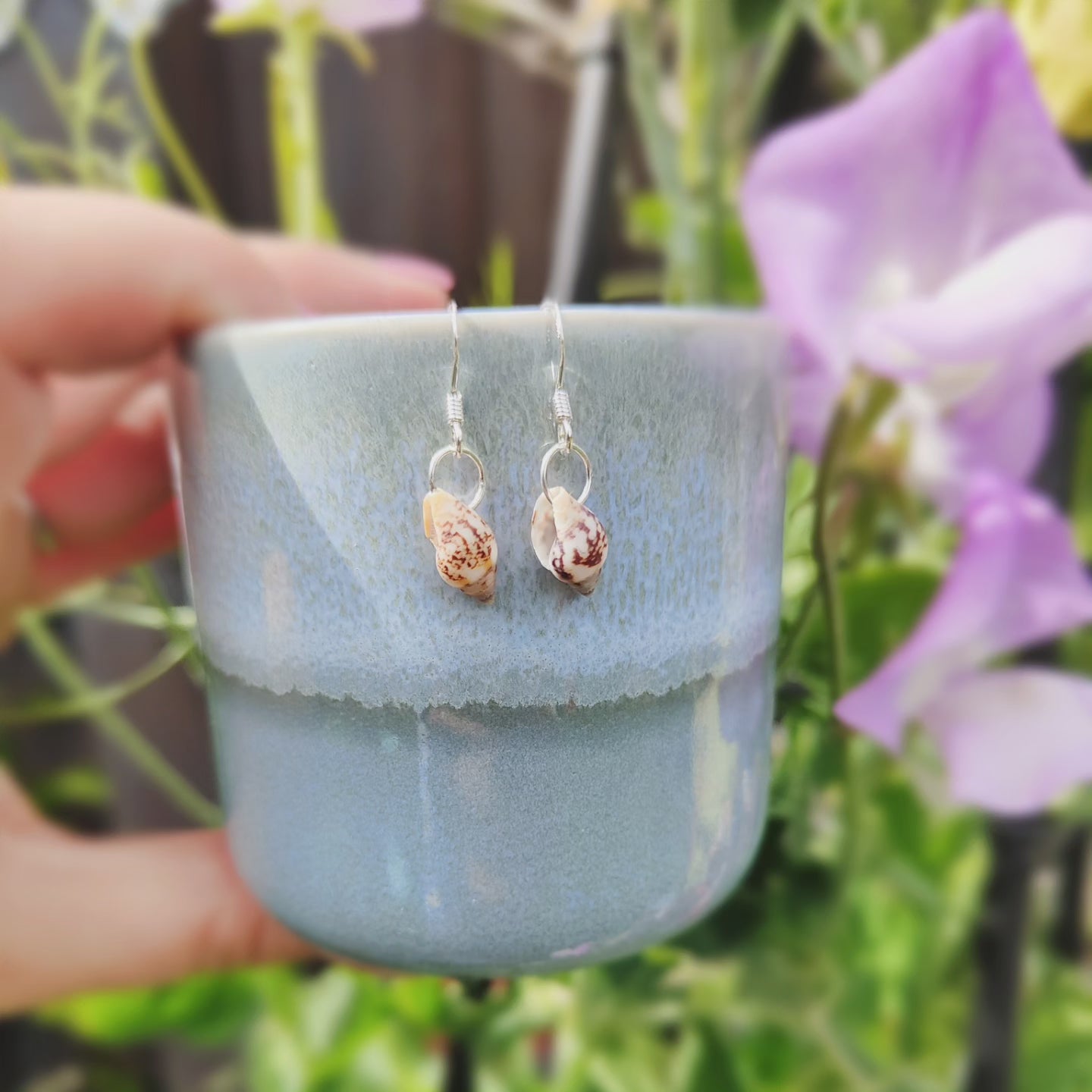 Cone Shell Drop Earrings