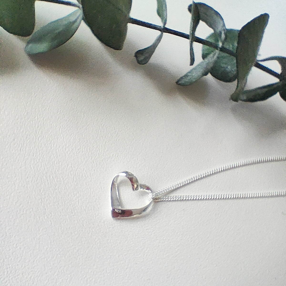 Ribbon Heart Necklace