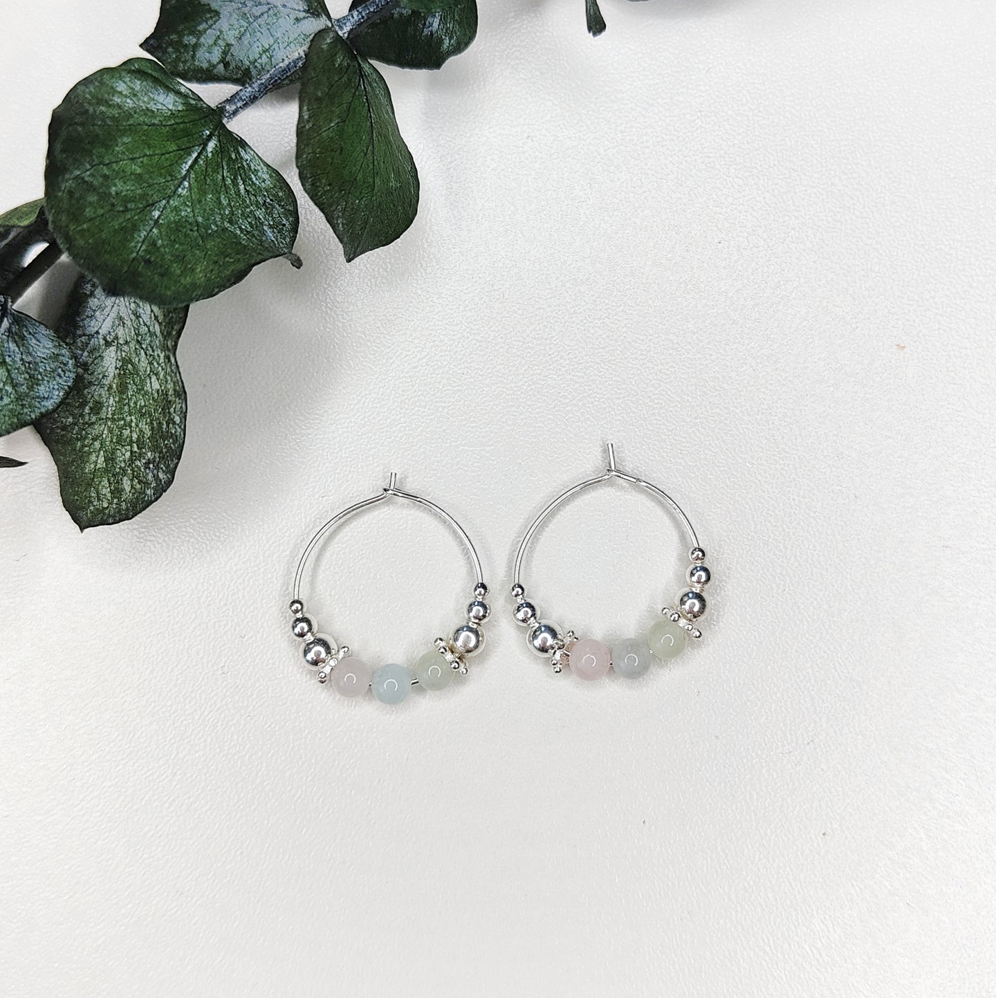 Pastel Princess Midi Hoop Earrings