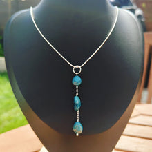 Load image into Gallery viewer, Apatite Necklace and Earrings Set
